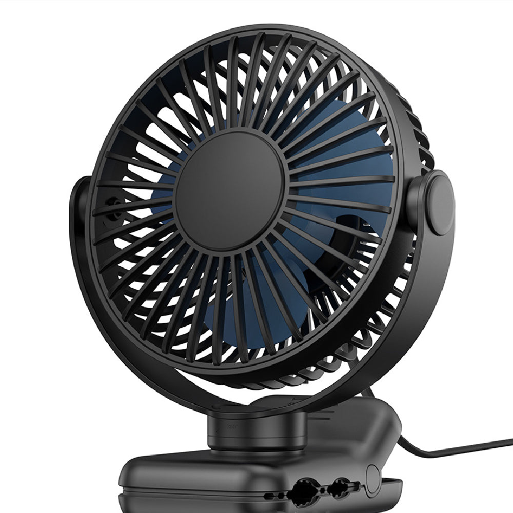 USB Desk Fan with 3 Speeds and Hanging Loop