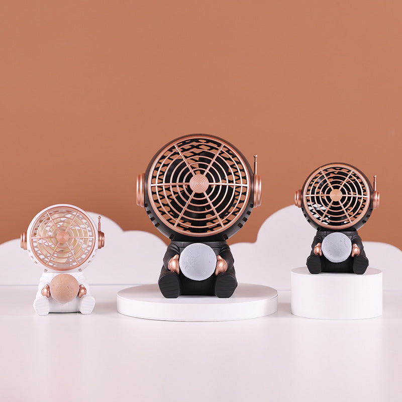 Astronaut Desk Fan, Rechargeable with 3 Speeds