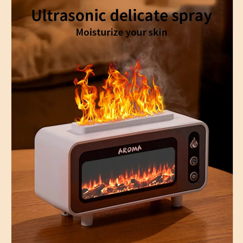 Fireplace Flame Diffuser, 200ml with 7 Colours