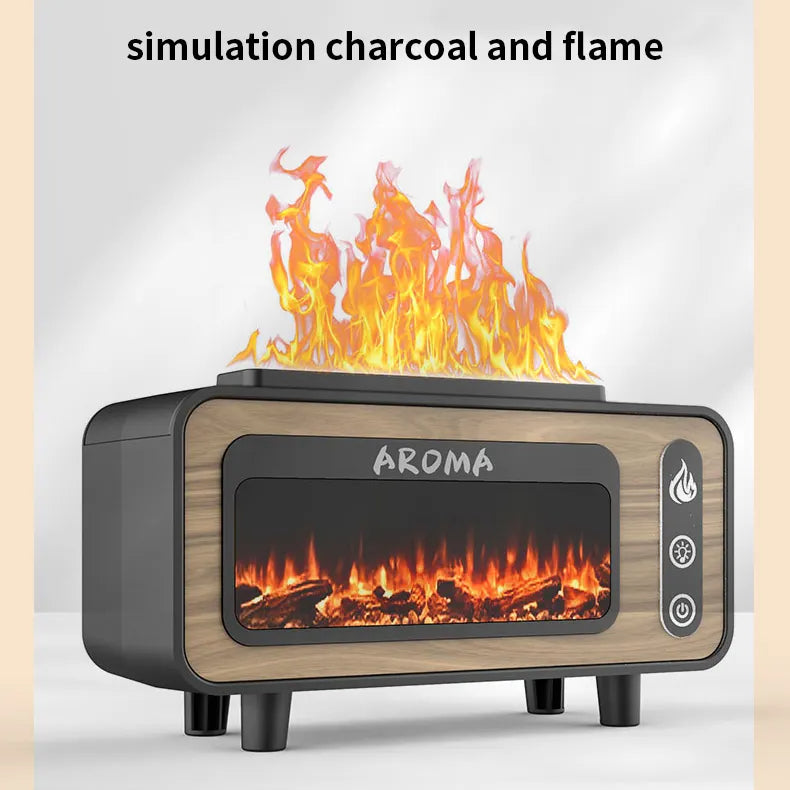 Fireplace Flame Diffuser, 200ml with 7 Colours