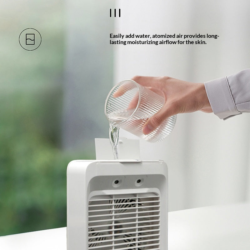 USB Desk Fan – Quiet 3-Speed Mini Fan for Dorm & Office