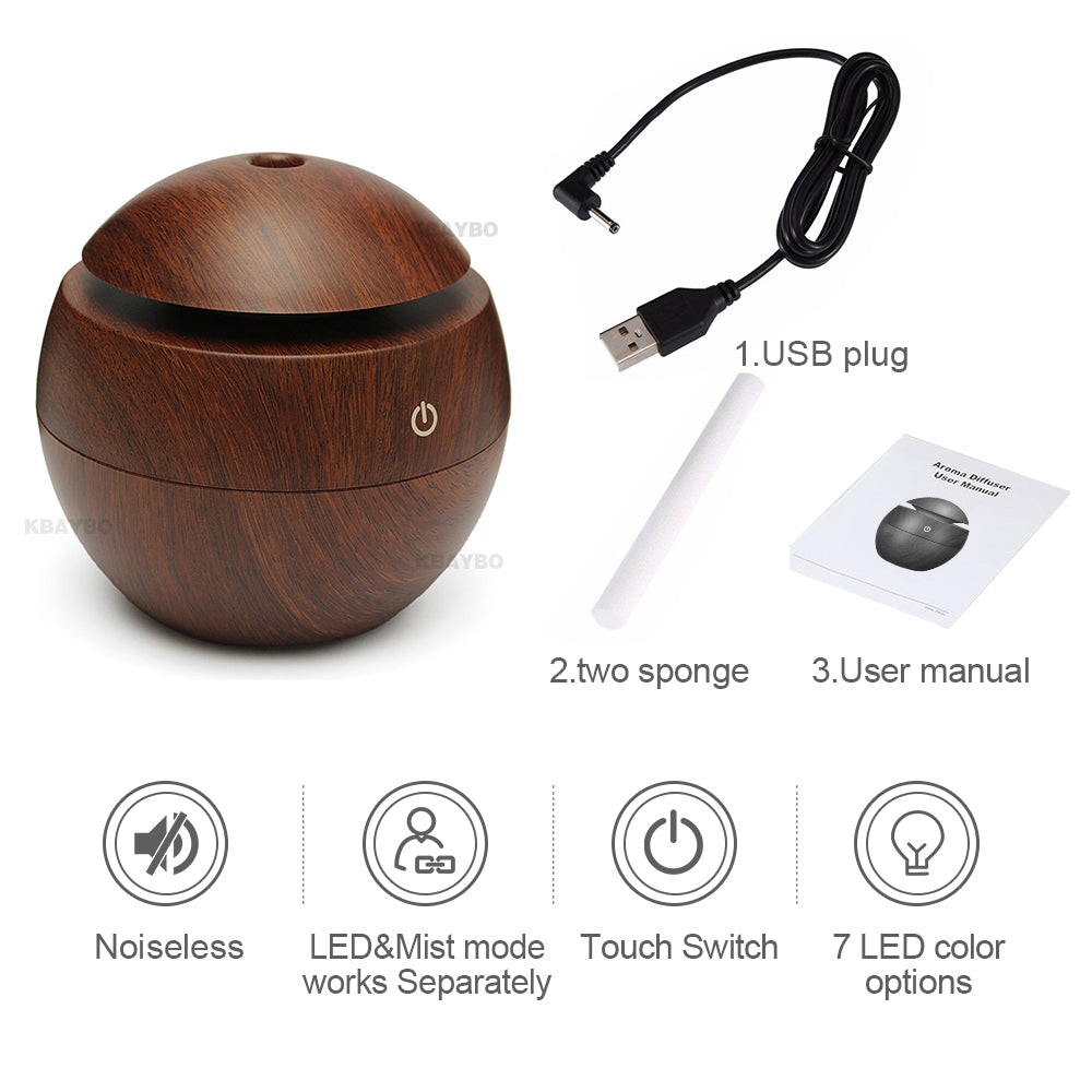 Diffuseur compact imitation grain de bois, certifié CE