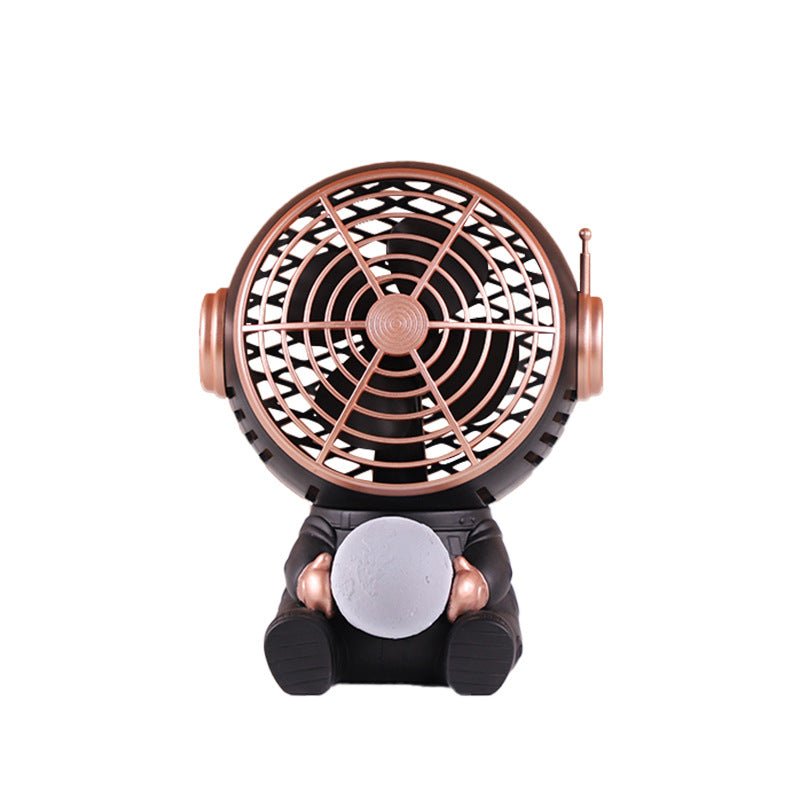 Astronaut Desk Fan, Rechargeable with 3 Speeds