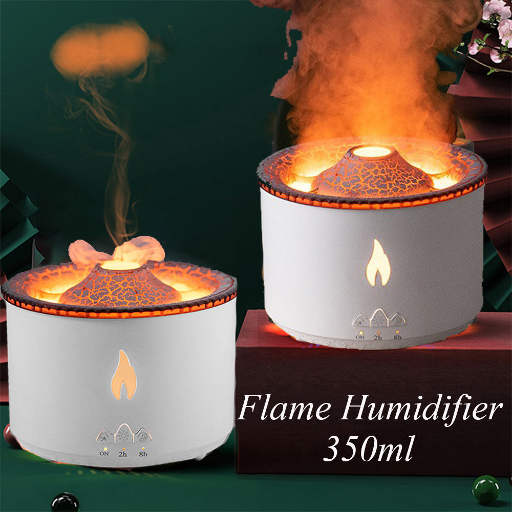 Volcano Diffuser with Flame and Jellyfish Effects