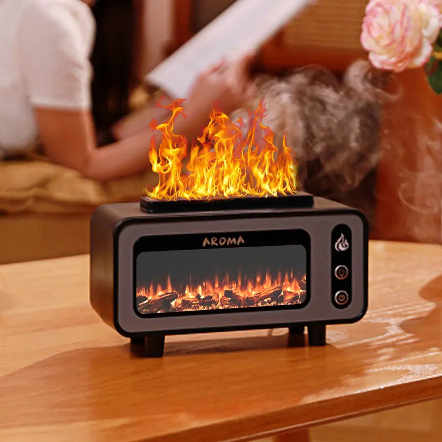 Fireplace Flame Diffuser, 200ml with 7 Colours