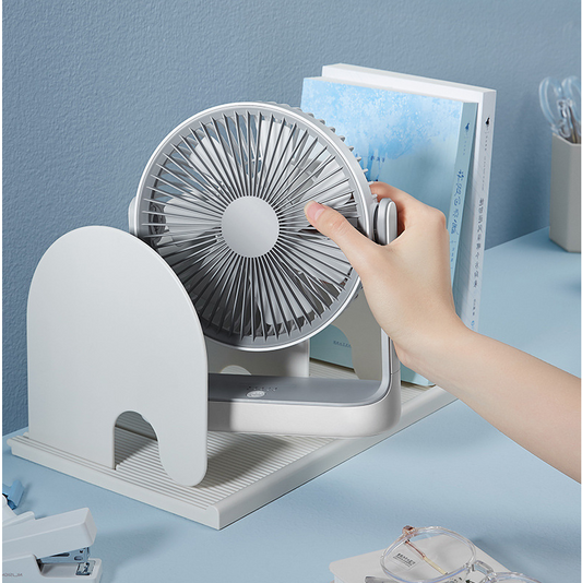 Slim Rechargeable Desk Fan, USB Charging