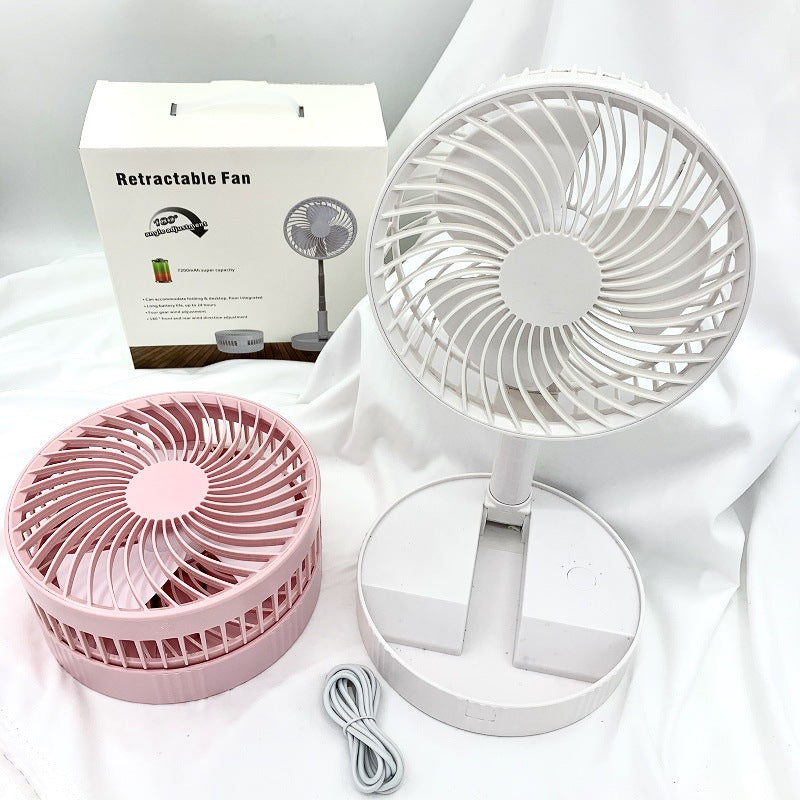 Folding Telescopic Fan, Rechargeable 3600mAh