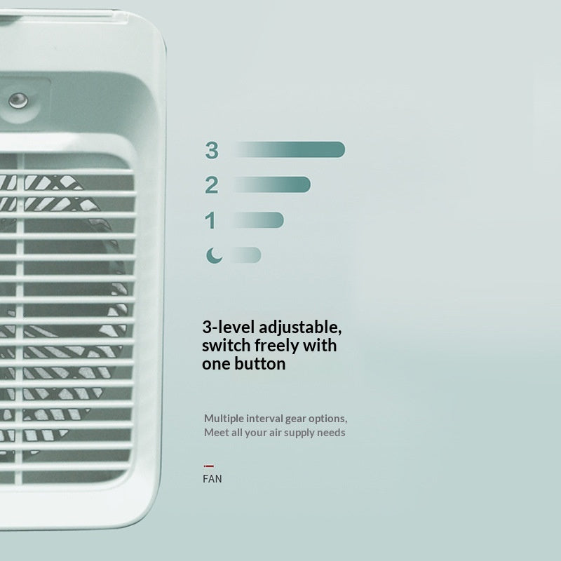 USB Desk Fan – Quiet 3-Speed Mini Fan for Dorm & Office