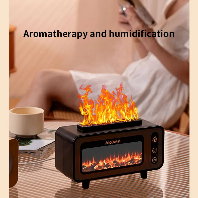 Fireplace Flame Diffuser, 200ml with 7 Colours
