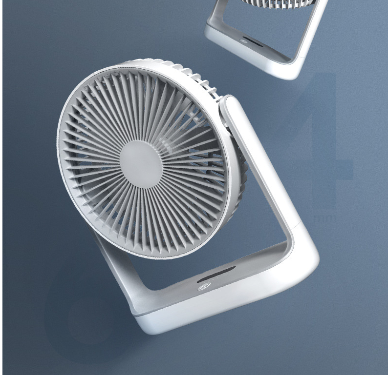 Slim Rechargeable Desk Fan, USB Charging