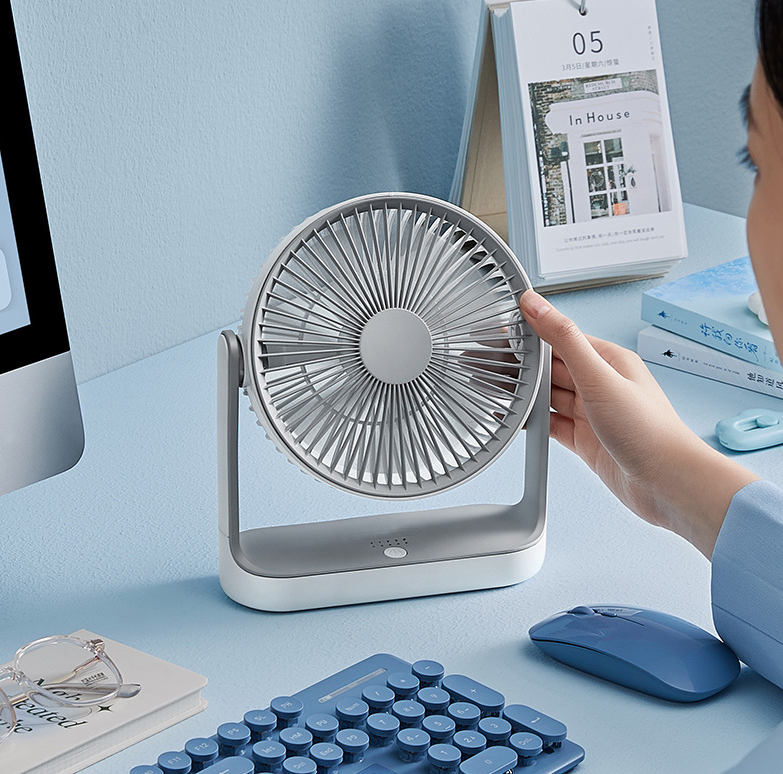 Slim Rechargeable Desk Fan, USB Charging